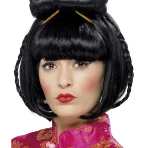 Oriental Lady Wig, Black