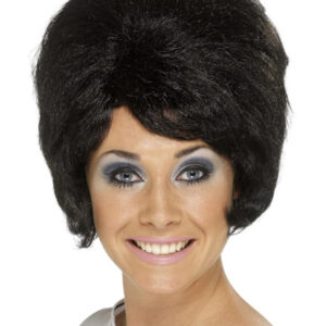 60s Beehive Wig, Black