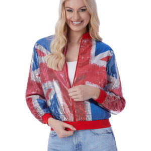 Union Sequin Bomber Jacket