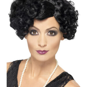 20s Flirty Flapper Wig, Black