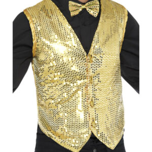 Sequin Waistcoat, Gold
