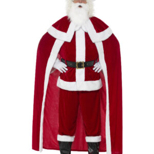 Deluxe Santa Claus Costume with Trousers, Red