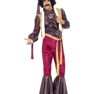 70s Psychedelic Rocker Costume, Purple