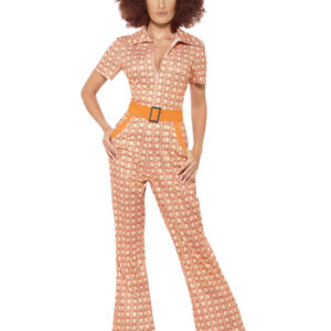 Authentic 70s Chic Costume, Orange