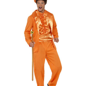 90s Stupid Tuxedo Costume, Orange