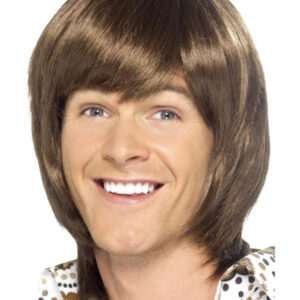 70s Heartthrob Wig, Brown