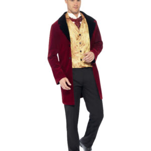 Deluxe Edwardian Gent Costume, Red