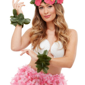 Hawaiian Luau Tiki Kit, Green & Pink