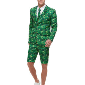 Tropical Palm Tree Suit, Green