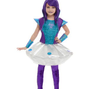 Alien Girl Costume, Silver