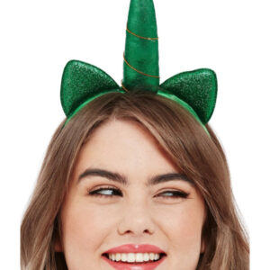 Paddy's Day Metallic Unicorn Headband