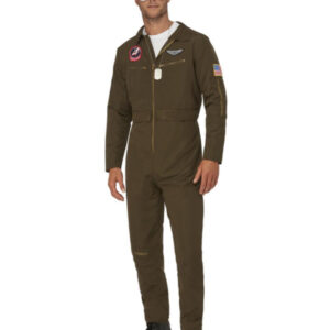 Top Gun Maverick Men's Aviator Costume, Green