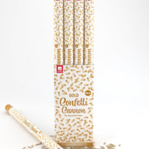 80cm Confetti Cannon, Gold, DB of 12