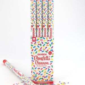 80cm Party Time Confetti Cannon, Rainbow, DB of 12