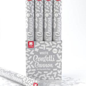 50cm Confetti Cannon, White, DB of 12