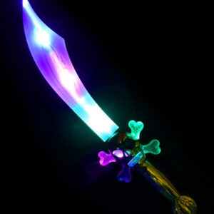 LED Light Up Curved Pirate Sword