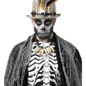 Voodoo Distressed Grey Top Hat