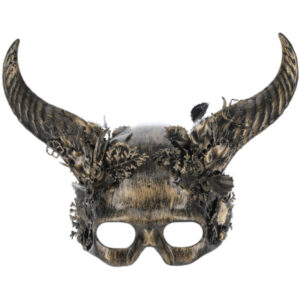 Deluxe Gold Horned Masquerade Mask