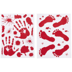 Bloody Floor & Window Stickers, 1 Sheet