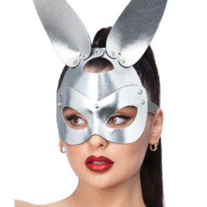 Fever Silver Mock Leather Rabbit Mask