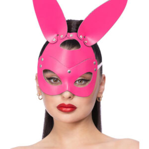 Fever Pink Mock Leather Rabbit Mask