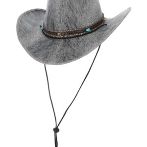 Grey Western Distressed Cowboy Hat