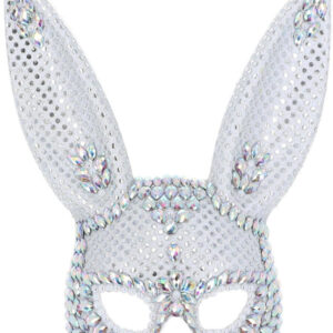 Fever Silver Jewel Bunny Mask