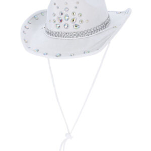 White Rhinestone Cowboy Hat