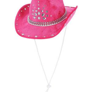 Hot Pink Rhinestone Cowboy Hat