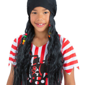 Pirate Bandana, with Attached Hair