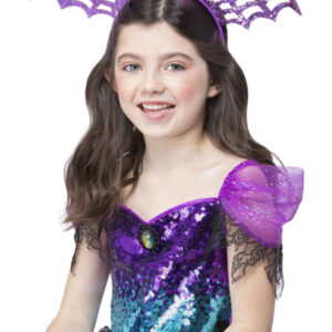 Bat Headband, Purple Glitter