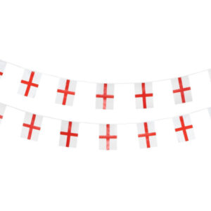 England Flag Rectangle Bunting, Plastic