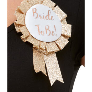 Bride To Be Rosette, Rose Gold
