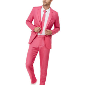 Solid Colour Stand Out Suit, Hot Pink