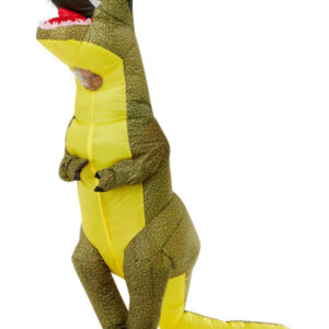 Inflatable T-Rex Dinosaur Costume, Green