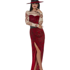 Satanic Witch Costume, Red