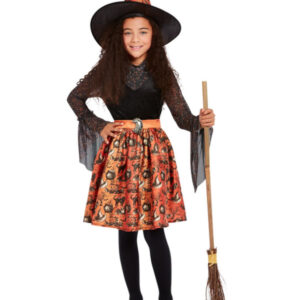 Vintage Witch Costume, Orange