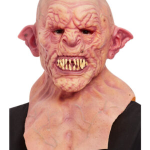 Deluxe Veined Demon Overhead & Neck Mask, Latex