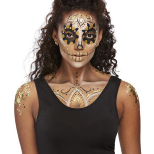 Smiffys Make-Up FX, Gold DOTD Kit, Aqua