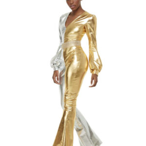 70s Super Chic Costume, Gold & Silver