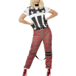 Punk Rocker Costume, Red