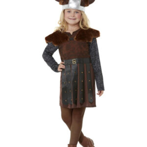 Deluxe Viking Princess Costume, Brown