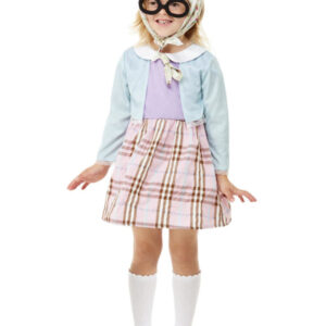 Toddler Old Lady Costume, Blue