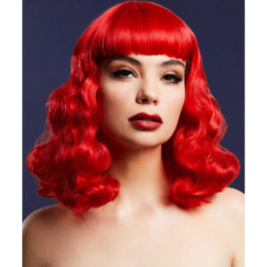 Fever Bettie Wig with Short Fringe, Red