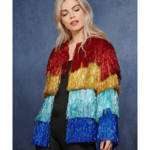 Fever Tinsel Festival Jacket, Multi-Coloured