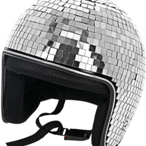 Deluxe Disco Ball Helmet, Silver