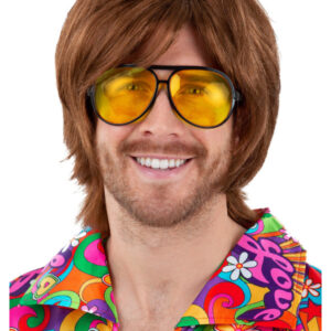 70s Aviator Specs, Yellow Lenses