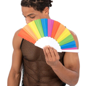 Rainbow Paper Fan