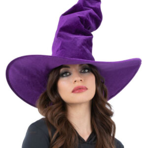 Purple Velour Witch Hat