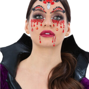 Smiffys Make-Up FX, Vampiress Face Jewels